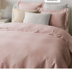 West Elm Brushed Silky TENCEL Duvet, Adobe rose